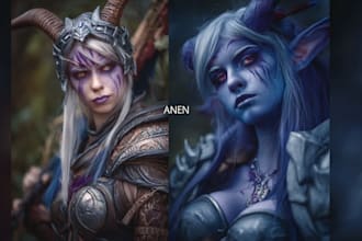 draw your oc, world of warcraft or dnd fantasy character