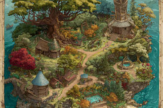 draw  fantasy map, site plan, plat map, site map, neighborhood and  fantasy map