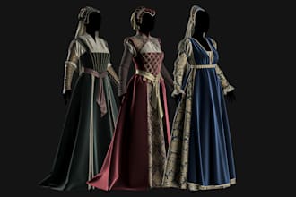 design 3d clothing, marvelous designer, 3d fashion with mockup, and clo 3d
