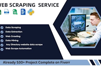 do data scraping, web scraping, and data extraction, any link