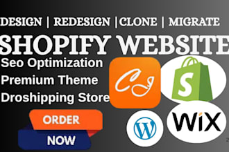design shopify website, redesign dropshipping store that drives sales