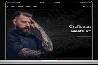 design profitable tattoo shopify store tattoo website tattoo studio website