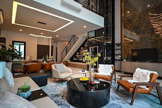 do 3d realistic private bedroom design, living room, lobbies, dinning room