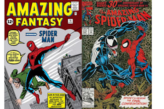 design retro vintage comic illustration poster book pages