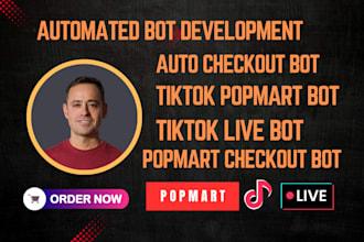 build popmart auto checkout bot, tiktok popmart bot, tiktok live checkout bot