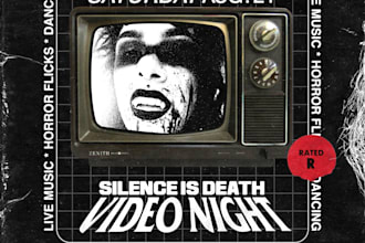 design a vhs tape flyer