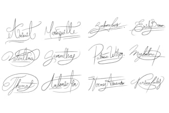 design a premium autograph logo with cursive, script and handwritten vibe