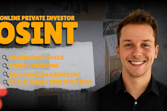 do background check private investigation osint detective online investigation