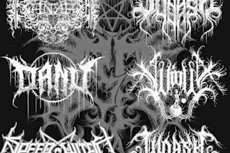 upgrade your metal band logo with unique redesign in any style