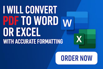 convert PDF to word or excel with accurate formatting