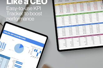 design a professional KPI tracker in google sheets