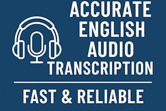 professionaly transcribe your audio with attention to detail