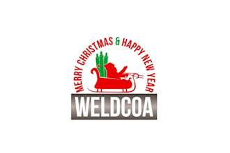 design creative looks nice christmas holiday logo