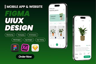 design mobile app UI UX with wireframe and prototype