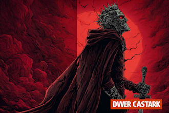 draw fantasy or dark creepy horror art illustration