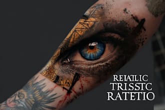 design a unique realistic tattoo for you