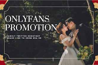 onlyfans promotion, fanvue, fansly twitter shoutout share link to 200m USA UK