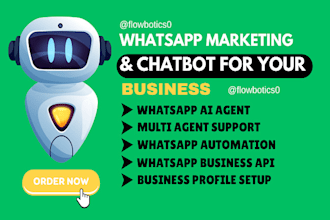 build whatsapp business API setup and build whatsapp chatbot