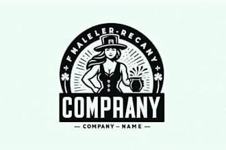 design female leprechaun logo within 12 hours
