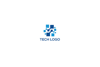 design abstract and geometric logo for IT, tech brands