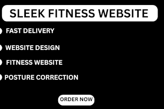 build a sleek posture focused fitness website to grow your brand