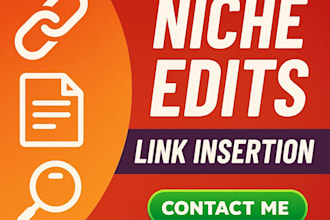 do niche edits, link insertion on real traffic site