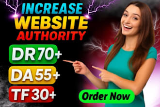 increase domain rating ahrefs DR domain authority moz da majestic tf