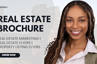 design professional real estate brochure or brochure for your property listing