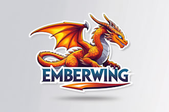 design dragon mascot logo in very short time