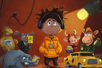 draw amazing cartoon character and scene