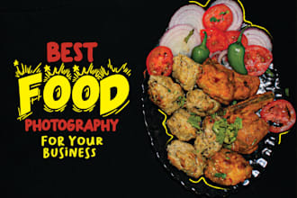 do professional food photography for social media, websites