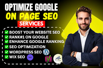 do website on page SEO to boost with rank math,yoast