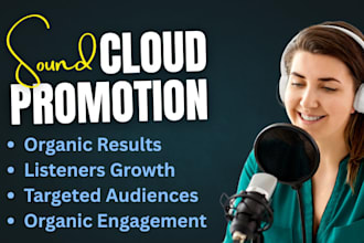 organic spotify album and track music promotion, soundcloud promotion