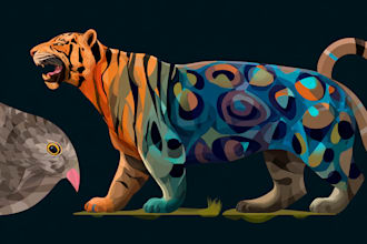 create an exotic animal or pet illustration for you
