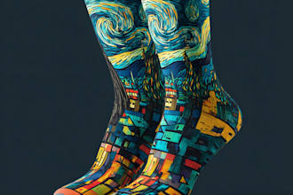 make a unique socks design for your brand