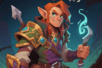 draw a dnd character art illustration commissions