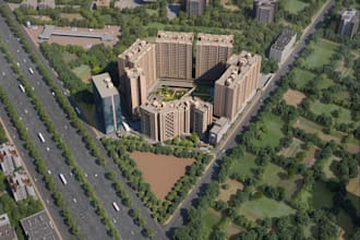 master plan remodel, residential township,mixed use development,landscape design