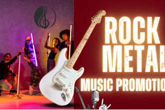 promote your rock, metal, punk music to djs, radio stations, and playlist