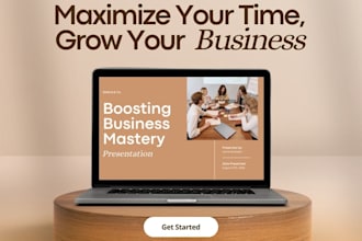 design a modern pitch deck or business presentation
