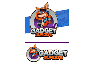 design high quality fox gadget, dog vintage logo in 12 hours