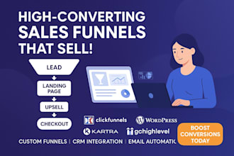 design sales funnels in , kartra, wordpress, gohighlevel