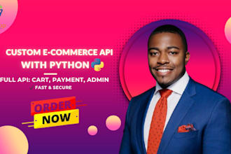 build a full ecommerce website API with python and django