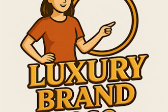 logo design for luxury brand 3d and animated