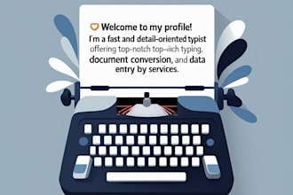 do typing and data entry