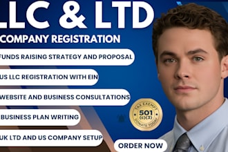 assist with US llc registration 501c3 nonprofit ein uei sam and grant setup
