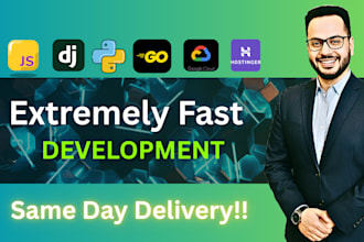 deliver fullstack, frontend or backend in same day delivery