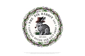 make different rabbit, ship, flower vintage logo with express delivery