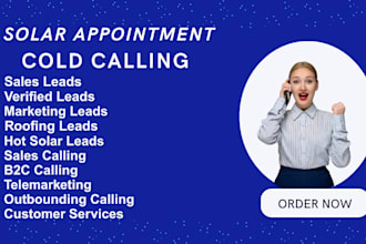 cold call solar roofing appointments business lead verified homeowner leads