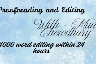 check your grammar and spelling and proofread and edit your writing