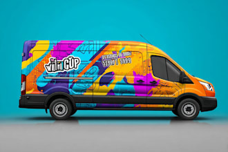 design a vehicle wrap, car wrap, food truck wrap and trailer wrap design